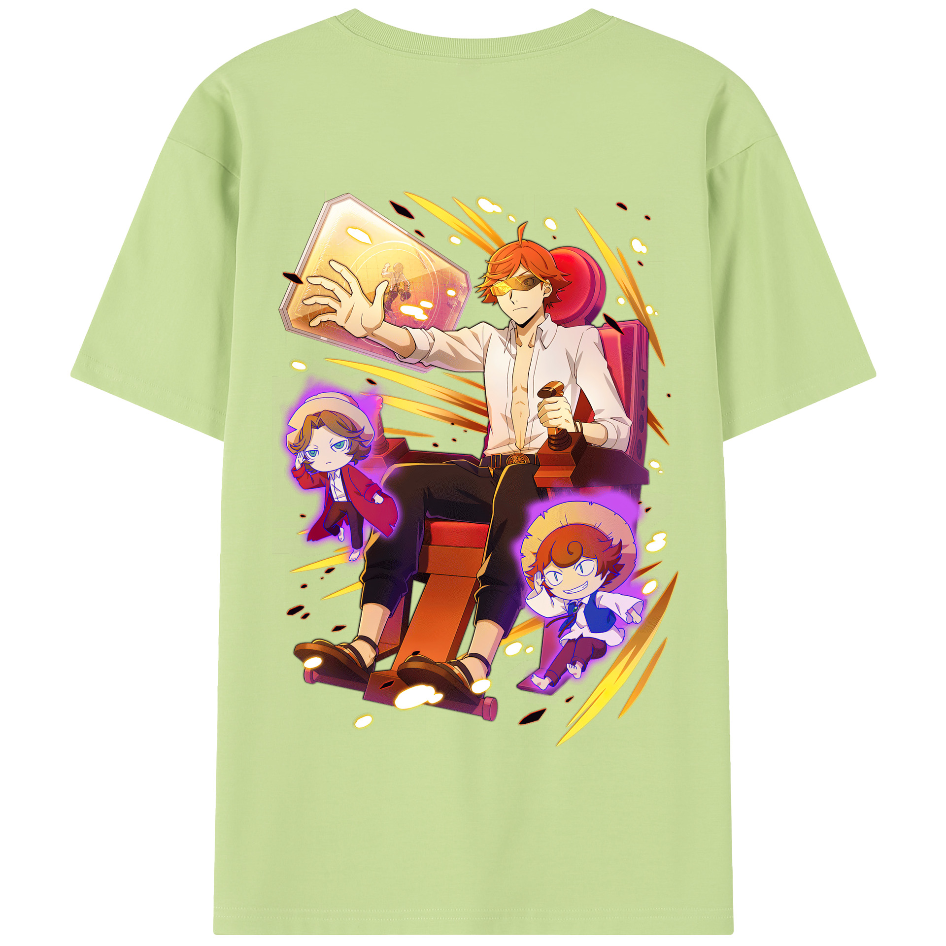 （画像用） 文豪ストレイドッグス Bungo Stray Dogs 綿100％半袖Tシャツ（背面プリント）